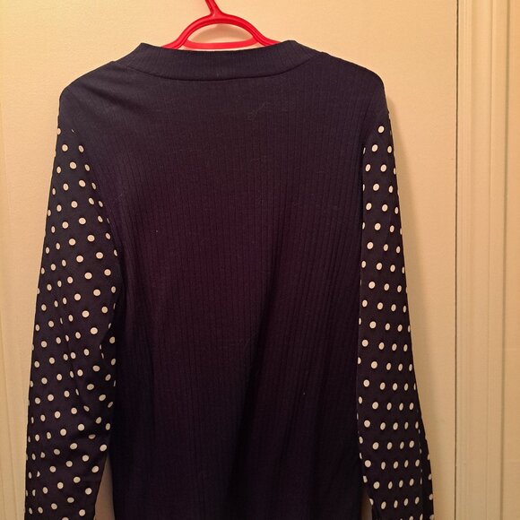 Womens cotton blend chiffon top - Picture 2 of 2